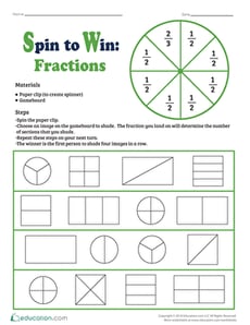 Spin to Win: Fractions