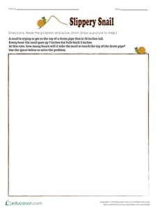 Math Brainteasers: Slippery Snail 