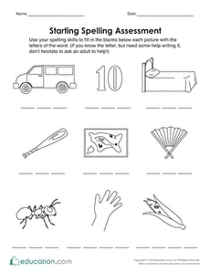 Starting Spelling Assessment