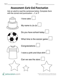Assessment: Early End Punctuation