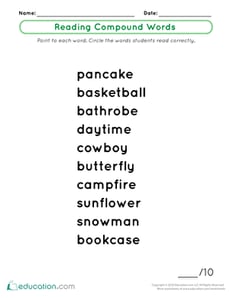 Reading Compound Words