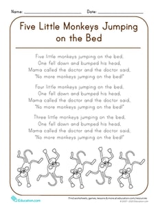 Five Little Monkeys Jumping on the Bed