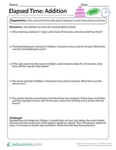 Elapsed Time: Addition