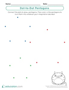 Dot-to-Dot Pentagons