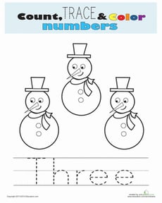 Count, Trace, and Color: Three