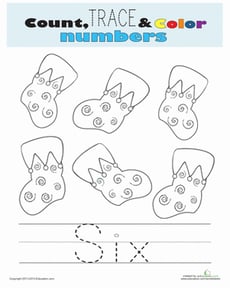 Count, Trace, and Color: Six