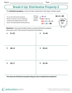 Break it Up: Distributive Property 2