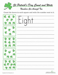Count and Write: St Paddy's Day