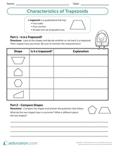 Characteristics of Trapezoids