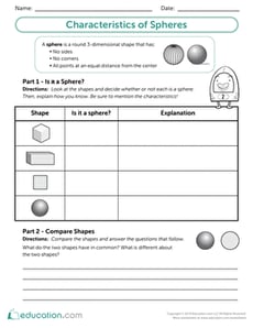 Characteristics of Spheres