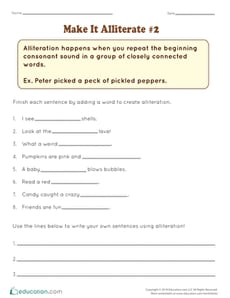 Make It Alliterate #2