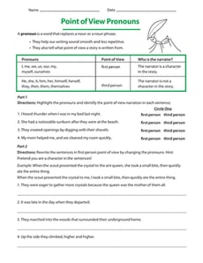 Point of View Pronouns
