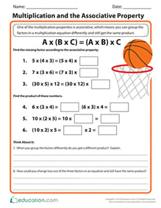 Multiplication and the Associative Property