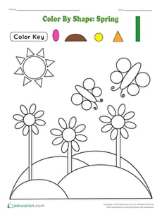 Color by Shape: Spring