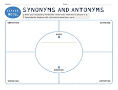 Frayer Model: Synonyms and Antonyms