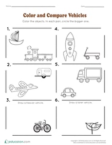 Color and Compare Vehicles