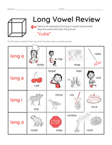 Long Vowel Review