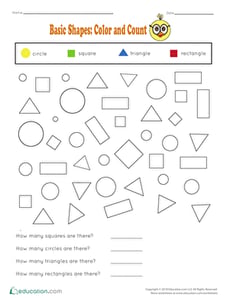 Basic Shapes: Color and Count
