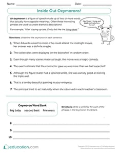 Inside Out Oxymorons!