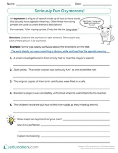 Seriously Fun Oxymorons!