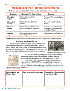 Working Together: Text and Text Features