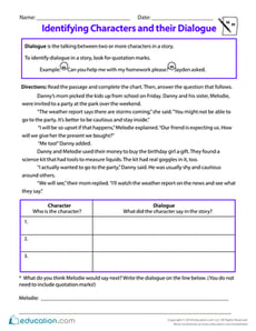 Identifying Characters and their Dialogue