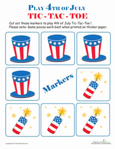 4th of July Tic-Tac-Toe #1