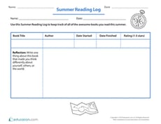 Summer Reading Log