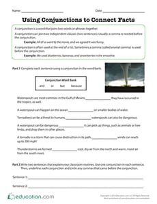 Using Conjunctions to Connect Facts