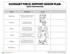 Glossary: Create Your Own Story