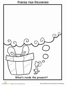 Finish the Drawing: What's Inside the Present?