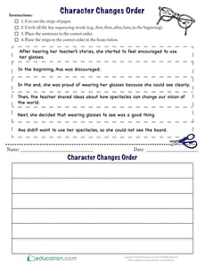 Character Changes Order