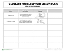 Glossary: I Can Use Context Clues!