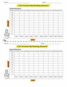 Reading Stamina Chart