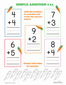 Preschool Addition #11