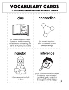 Vocabulary Cards: Inferring with Visual Elements