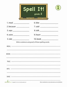 Spell It! For Second Grade, #1