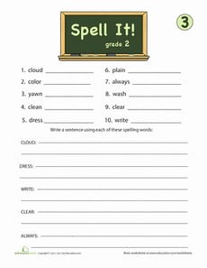 Spell It! For Second Grade, #3