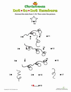 Christmas Tree Dot-to-Dot