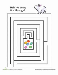 Solve the Easter Egg Maze