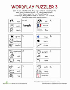 Compound Word Puzzle 3