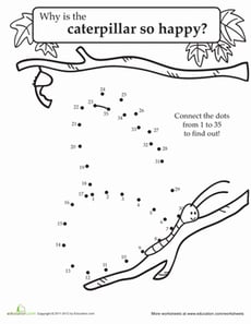 Caterpillar Dot-to-Dot