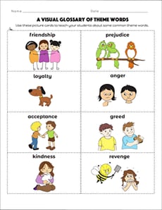 A Visual Glossary of Theme Words