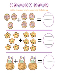 Easter Math: Egg Basket Addition