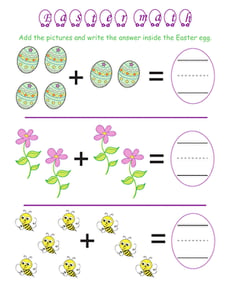 Easter Math: Busy Bee Addition