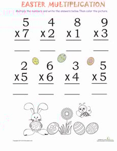 Easter Math #5: Multiplication