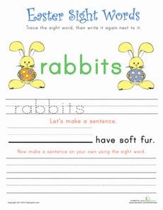 Easter Sight Words #2