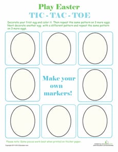 Play Easter Egg Tic-Tac-Toe