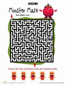 Monster Maze Level 3