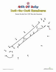 Fourth of July Dot-to-Dot 2
